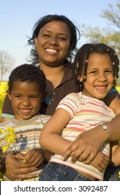 Single Mom With Son And Daughter