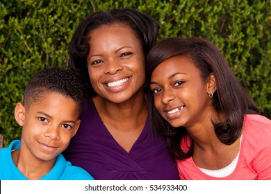 Portrait African American Family Looking Very Stock Photo (Edit Now ...