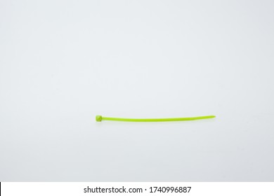Single Object Cable Zip Tie Isolated On White Background