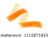 orange peel isolated