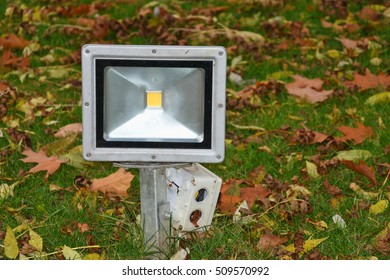 Single Outdoor  Waterproof RGB LED Floodlight,spotlight, In Grass