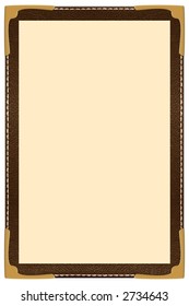 A Single Page Leather Menu