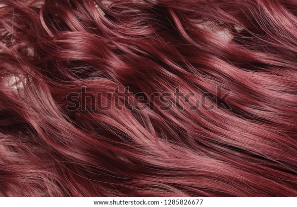 Single Piece Clip Claret Red Wavy Stock Photo Edit Now 1285826677