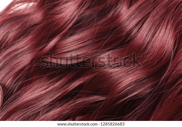 Single Piece Clip Claret Red Wavy Stock Photo Edit Now 1285826683