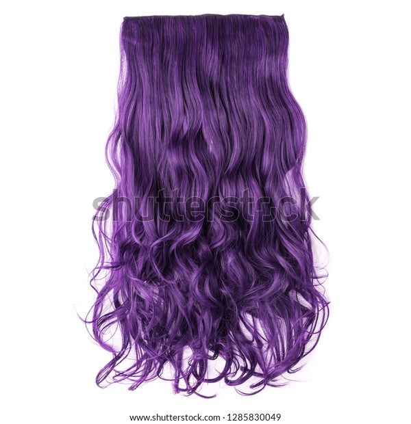 Single Piece Clip Purple Color Wavy Stock Photo Edit Now 1285830049