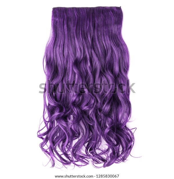 Single Piece Clip Purple Color Wavy Stock Photo Edit Now 1285830067