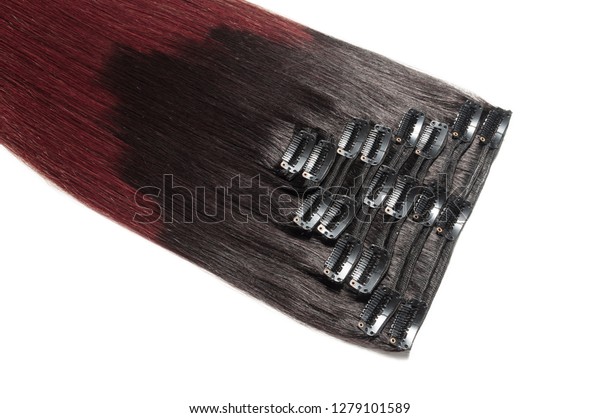 Single Piece Clip Straight Black Red Stock Photo Edit Now 1279101589