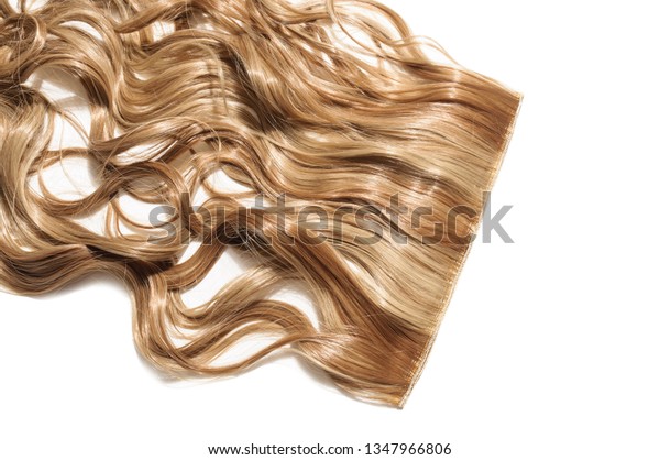 Single Piece Clip Wavy Brown Mix Stock Photo Edit Now 1347966806