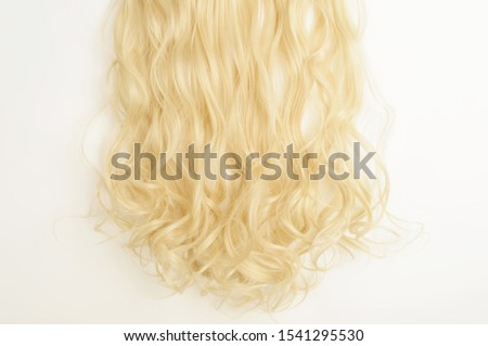 single piece string tied wavy light blonde synthetic hair extensions