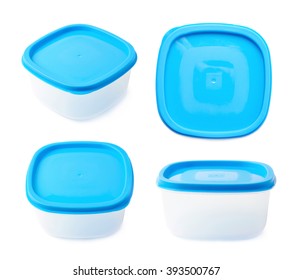 Single Plastic Food Container Isolated