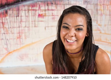 Single Pretty Woman Her 20s Laughing Stock Photo (Edit Now) 148207910