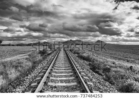 Similar – Image, Stock Photo Long Way Home