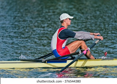 Single scull rowing competitor - Powered by Shutterstock