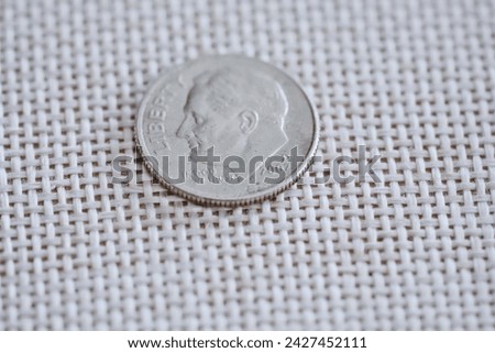 Single silver american cent coin one dime, one cent, money, saving money for retirement, united states of america money, Silver coin, American cent, Dime, One cent, Money, Saving cash, Retirement 
