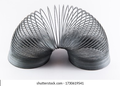 A Single Silver Slinky Alone