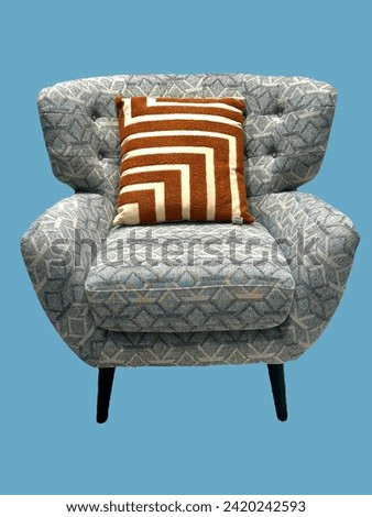 Single Sofa chair single couch Front View  one seater Sofa photos and images