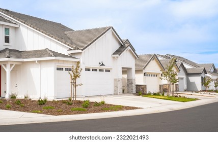Single story single family homes - Shutterstock ID 2322021493