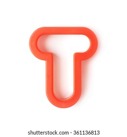 Glossy Paint Letter T 3d Render Stock Illustration 1043449258