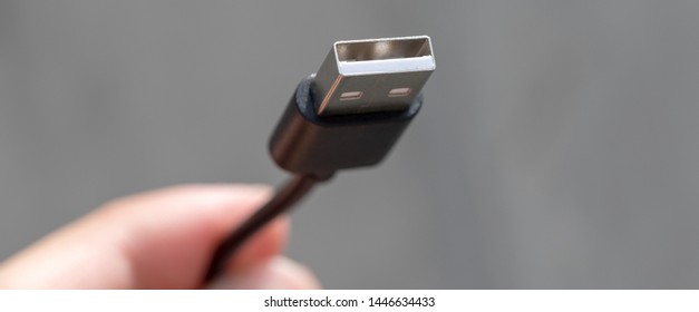 single usb cable connection background panorama