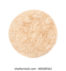 Single Wheat Tortilla Isolated