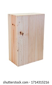 Single Wood Wine Box Closed Wooden Packaging For Six Bottles