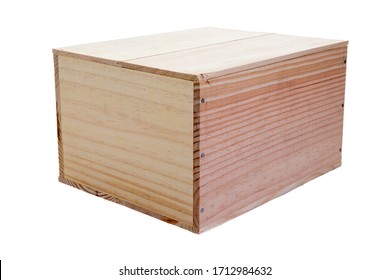 Single Wooden Wine Box Closed Packaging For Six Bottles