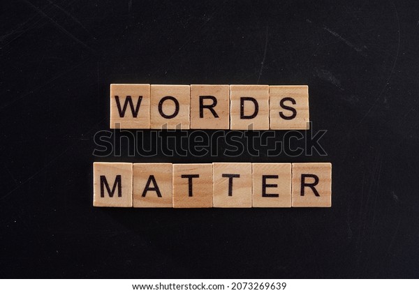 single word words\
matter against\
blackboard