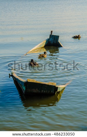 Sinking boat