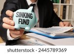 Sinking fund is shown using a text