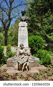 SINTRA, PORTUGAL - April 26, 2018. Monument To Doctor Gregorio Rafael Da Silva D'Almeida, Sintra (near Lisbon), Portugal