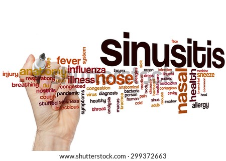 Sinusitis word cloud concept