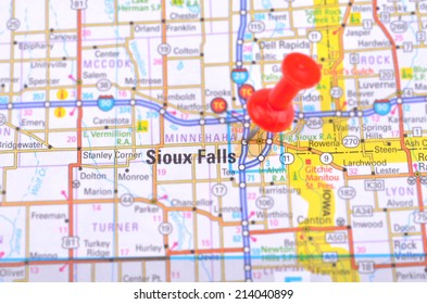 Sioux Falls And Map