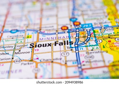 Sioux Falls On The USA Map