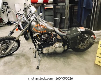 Sioux Falls, South Dakota, USA, 1/15/2019.
The Harley Davidson Motorcycle From The Movie Harley Davidson And The Marlboro Man. 