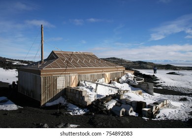 Sir Ernest Shackleton's Hut On The Edge Of McMurdo Sound, Antarctica.