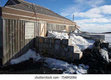 Sir Ernest Shackleton's Hut On The Edge Of McMurdo Sound, Antarctica.