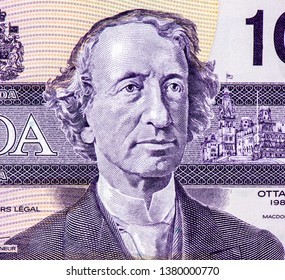 Sir John A. Macdonald, Portrait From Canada Banknotes. 