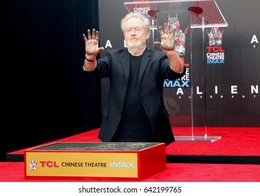 Sir Ridley Scott Hand And Footprint Ceremony Held At The TCL Chinese Theatre IMAX In Hollywood, USA On May 17, 2017.