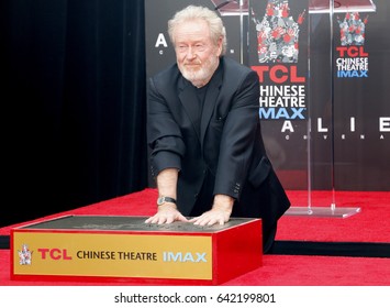 Sir Ridley Scott Hand And Footprint Ceremony Held At The TCL Chinese Theatre IMAX In Hollywood, USA On May 17, 2017.