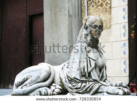 Siren Sphinx statue in Segovia, Spain


 Stock photo © 