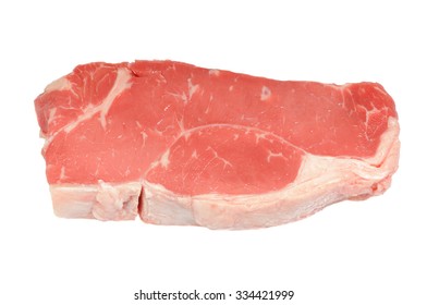 Sirloin Steak Isolated On White