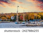 Sister Bay Town harbour view in Door County of Wisconsin