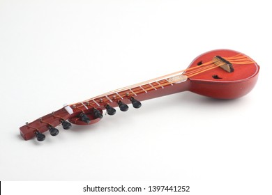 Sitar Isolated On White Background