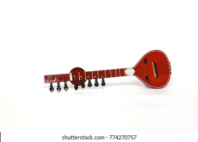 Sitar Isolated On White Background