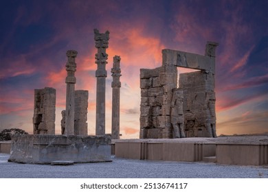 The site of Persepolis, ruins of the gate of all nations- persepolis, iran ,shiraz Fars Province,Iran - Powered by Shutterstock