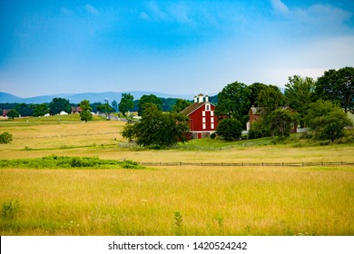 Site Of Pickett's Charge And Red Barn, Gettysburg National Military Park, Gettysburg, PA