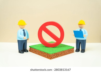 A site prohibited for construction and engineers. Solving problems and circumventing restrictions. An unsuitable site for major construction. Denial of a construction permit.