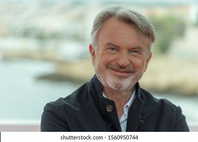 SITGES, SPAIN - October 11, 2019: 52st Sitges Film Festival - Photo Call Of Sam Neill