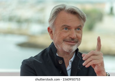 SITGES, SPAIN - October 11, 2019: 52st Sitges Film Festival - Photo Call Of Sam Neill