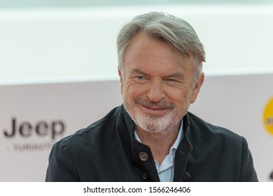 SITGES, SPAIN - October 11, 2019: 52st Sitges Film Festival - Photo Call Of Sam Neill